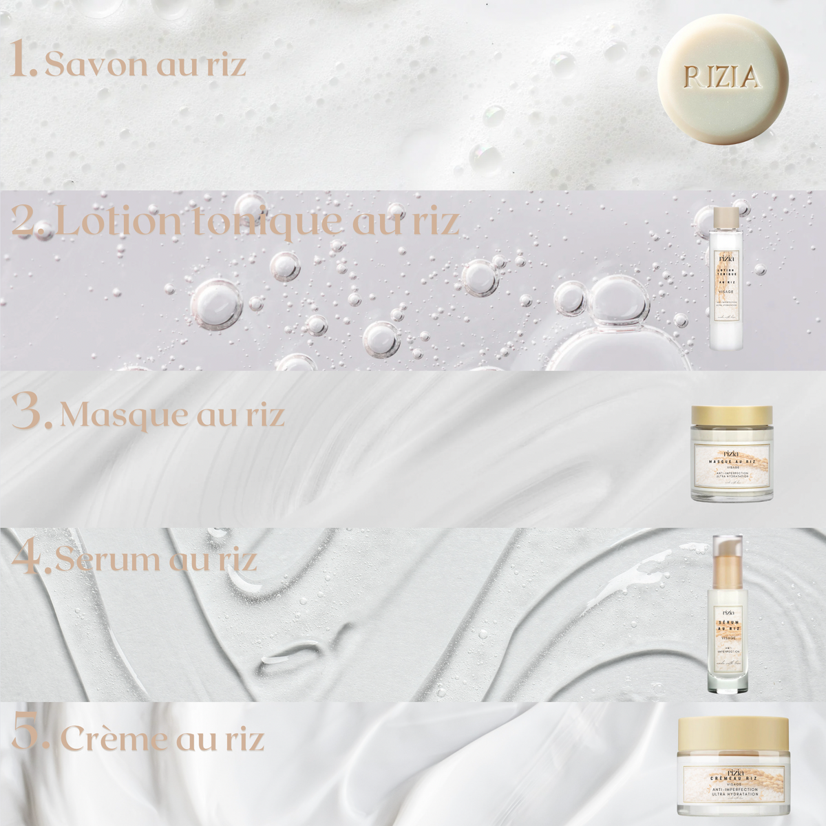 Savon au riz Rizia l Anti-imperfection & Ultra hydratation